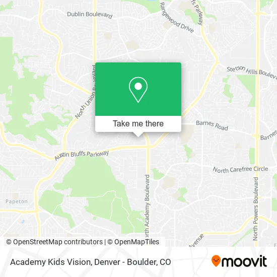 Academy Kids Vision map