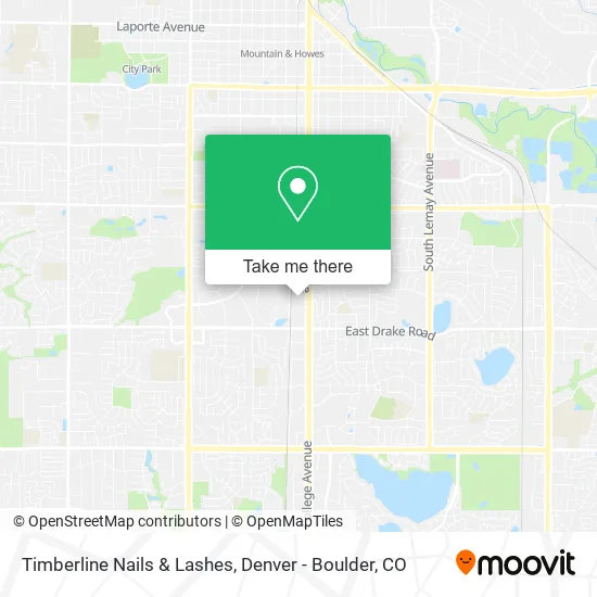 Timberline Nails & Lashes map
