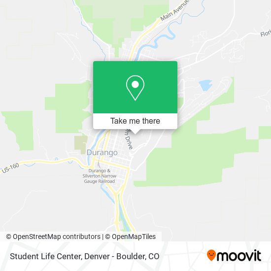Mapa de Student Life Center