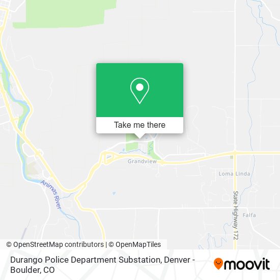 Durango Police Department Substation map