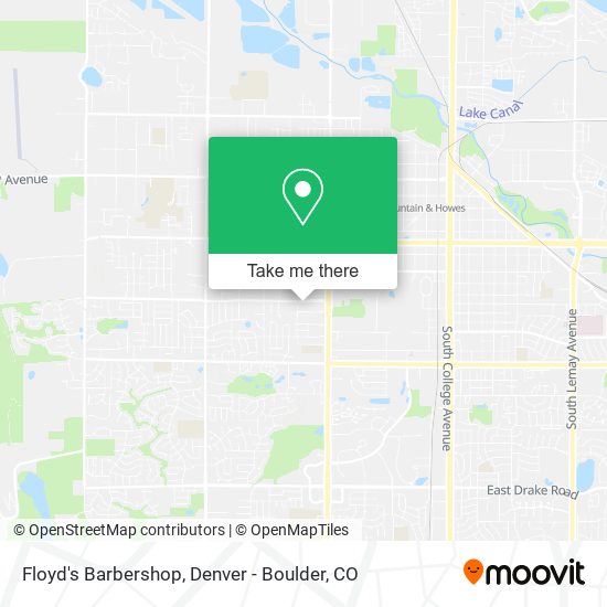 Floyd's Barbershop map