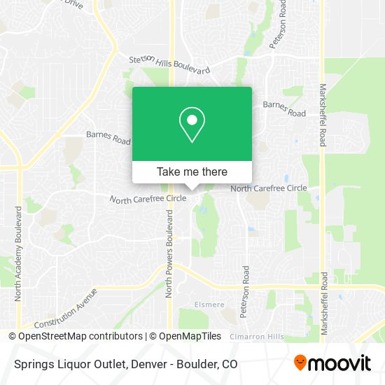 Springs Liquor Outlet map