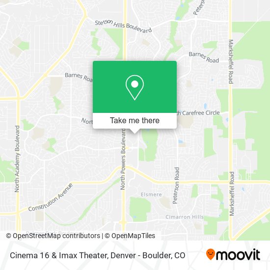 Mapa de Cinema 16 & Imax Theater