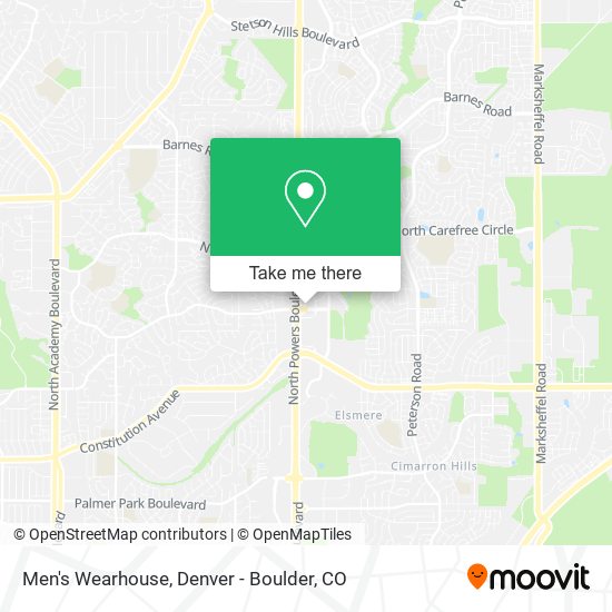 Mapa de Men's Wearhouse