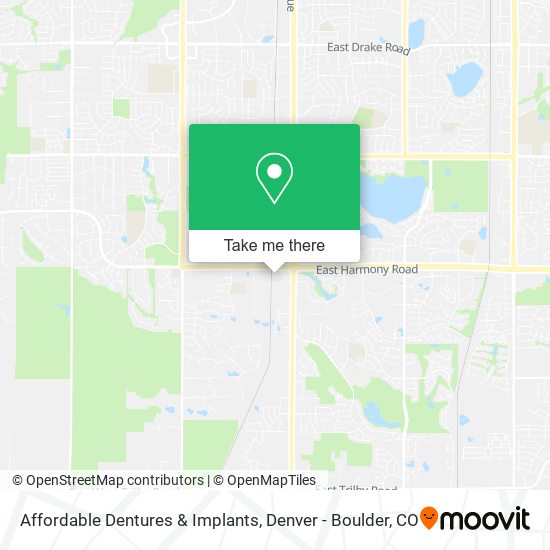 Affordable Dentures & Implants map