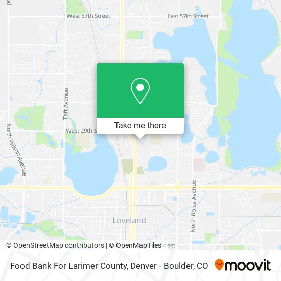 Food Bank For Larimer County map