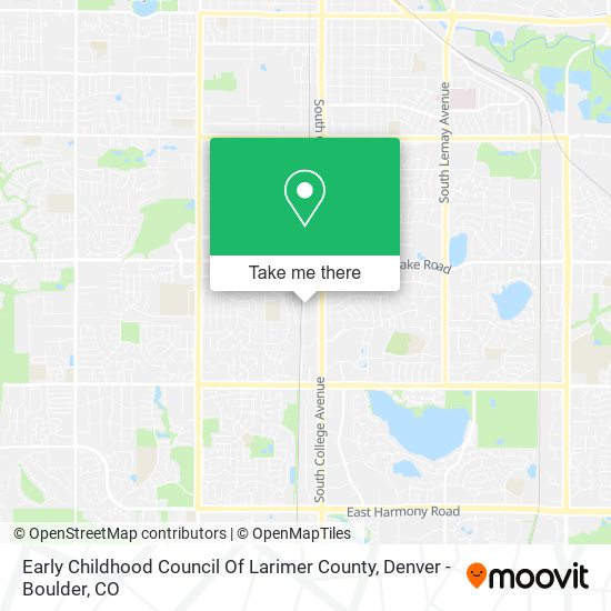 Mapa de Early Childhood Council Of Larimer County