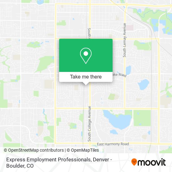 Mapa de Express Employment Professionals