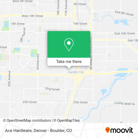Mapa de Ace Hardware