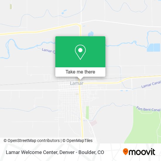 Lamar Welcome Center map