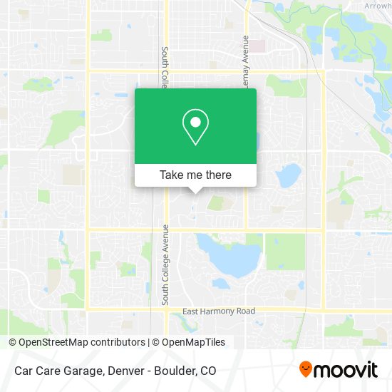 Mapa de Car Care Garage
