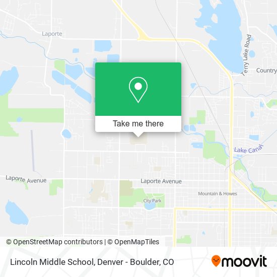 Mapa de Lincoln Middle School