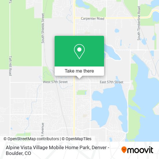 Mapa de Alpine Vista Village Mobile Home Park