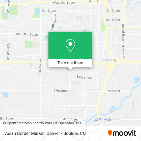 Asian Border Market map