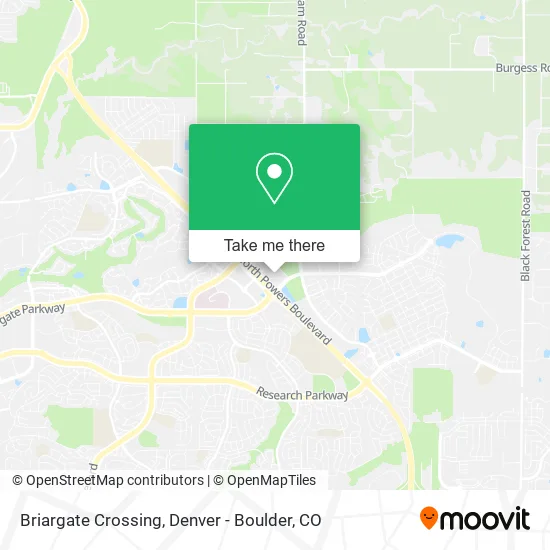 Briargate Crossing map