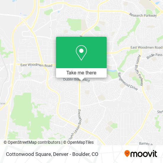Cottonwood Square map