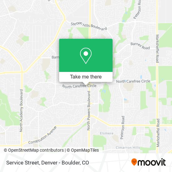 Service Street map