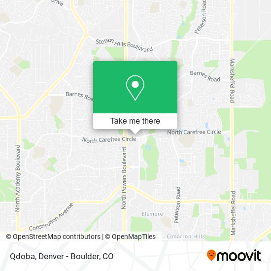 Qdoba map