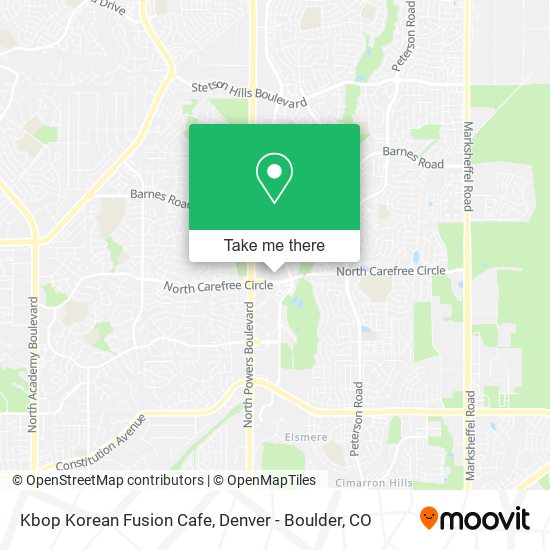 Kbop Korean Fusion Cafe map