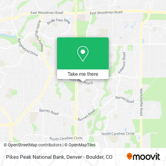 Mapa de Pikes Peak National Bank