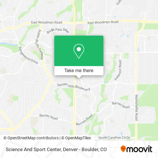 Science And Sport Center map