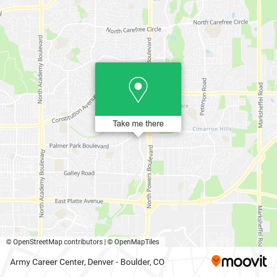 Army Career Center map