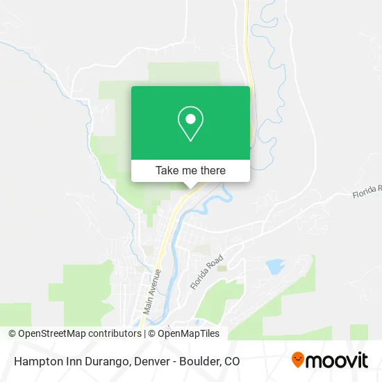 Hampton Inn Durango map