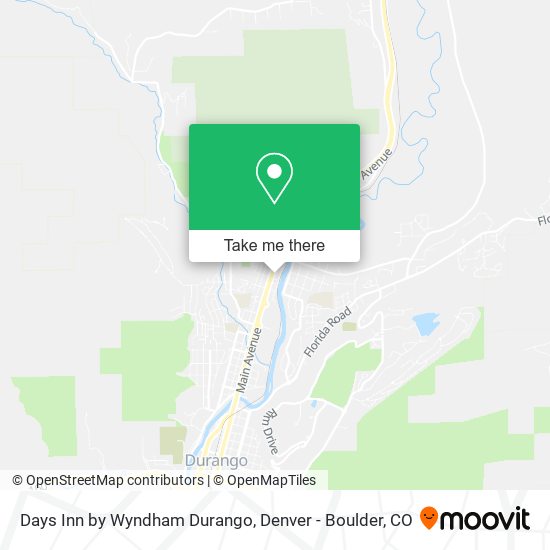 Mapa de Days Inn by Wyndham Durango