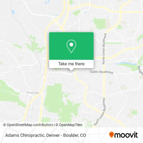 Adams Chiropractic map