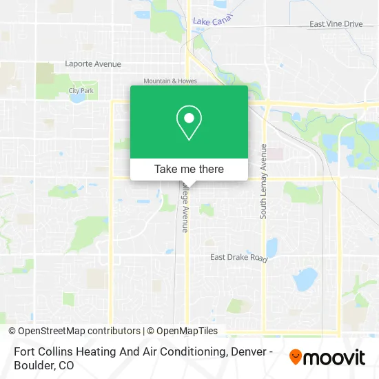 Fort Collins Heating And Air Conditioning map
