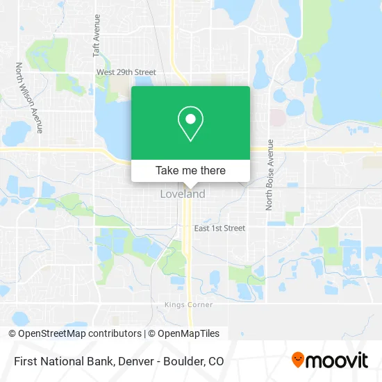 First National Bank map