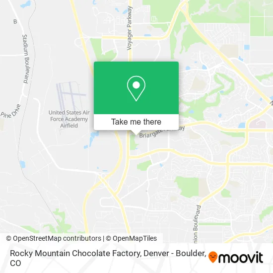 Rocky Mountain Chocolate Factory map