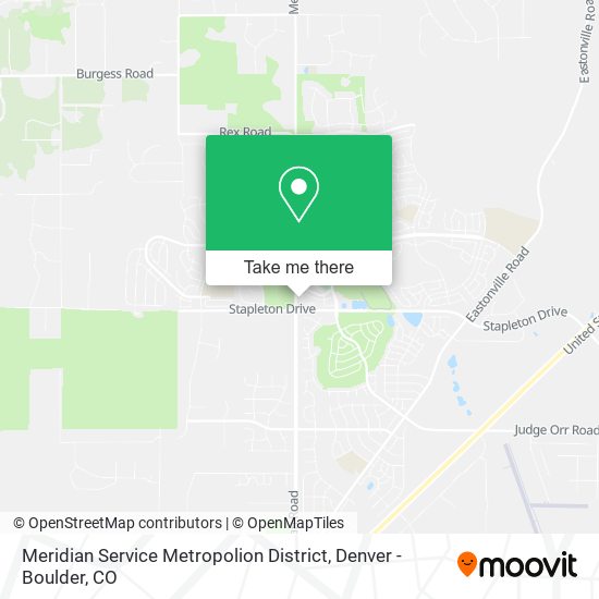 Meridian Service Metropolion District map