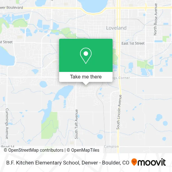 B.F. Kitchen Elementary School map