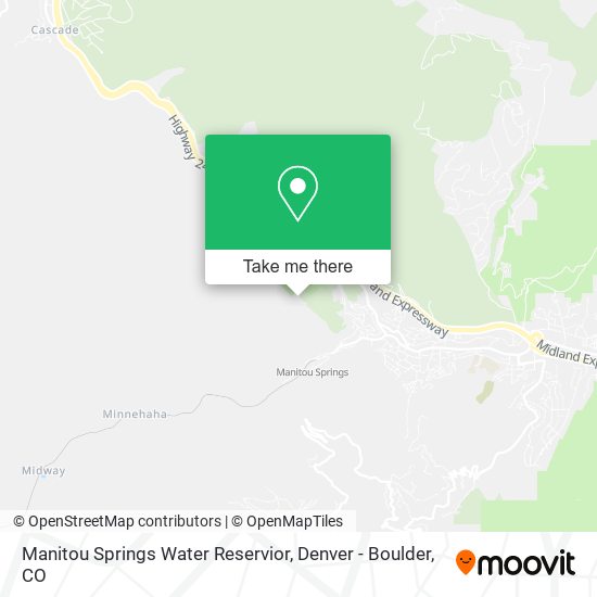 Mapa de Manitou Springs Water Reservior