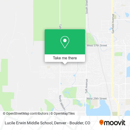 Mapa de Lucile Erwin Middle School