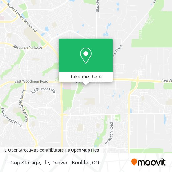 Mapa de T-Gap Storage, Llc