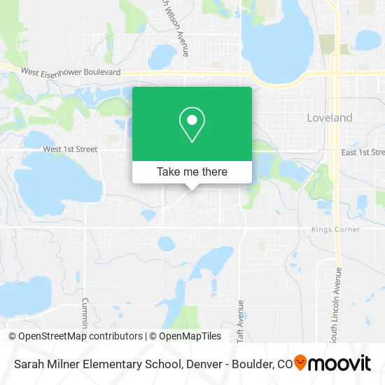 Sarah Milner Elementary School map