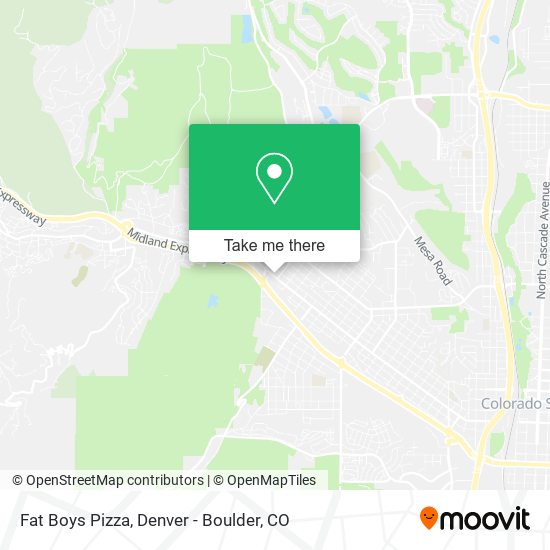 Mapa de Fat Boys Pizza