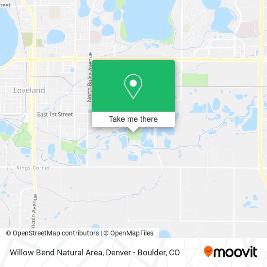Mapa de Willow Bend Natural Area