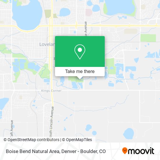 Boise Bend Natural Area map