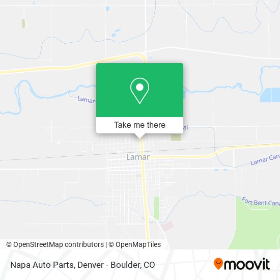 Mapa de Napa Auto Parts