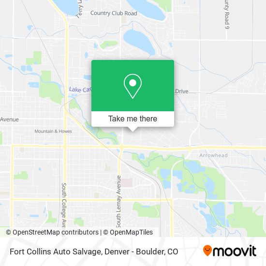 Mapa de Fort Collins Auto Salvage