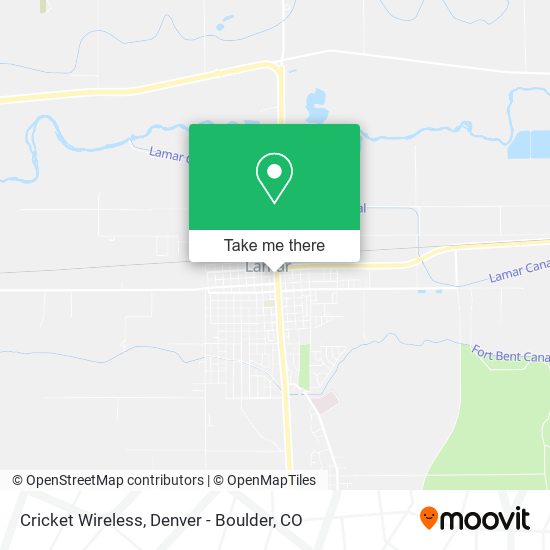 Mapa de Cricket Wireless