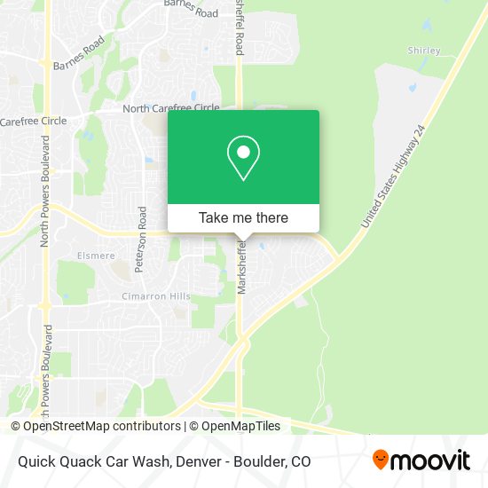 Quick Quack Car Wash map
