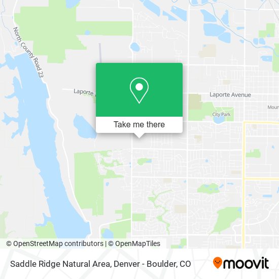 Saddle Ridge Natural Area map