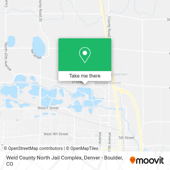 Weld County North Jail Complex map