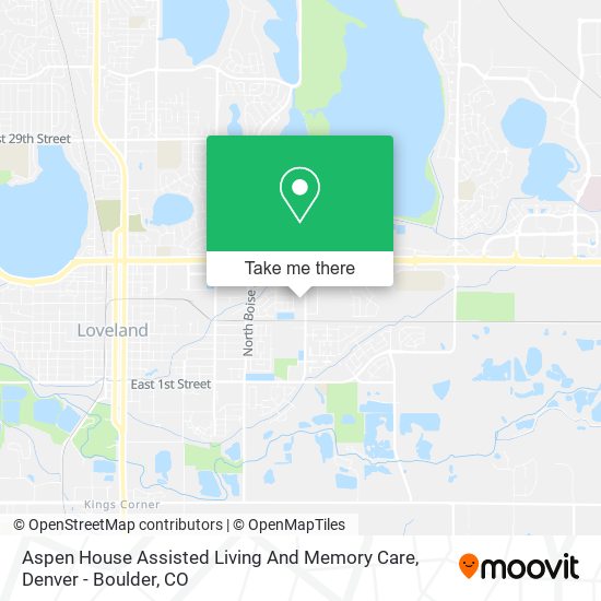 Aspen House Assisted Living And Memory Care map