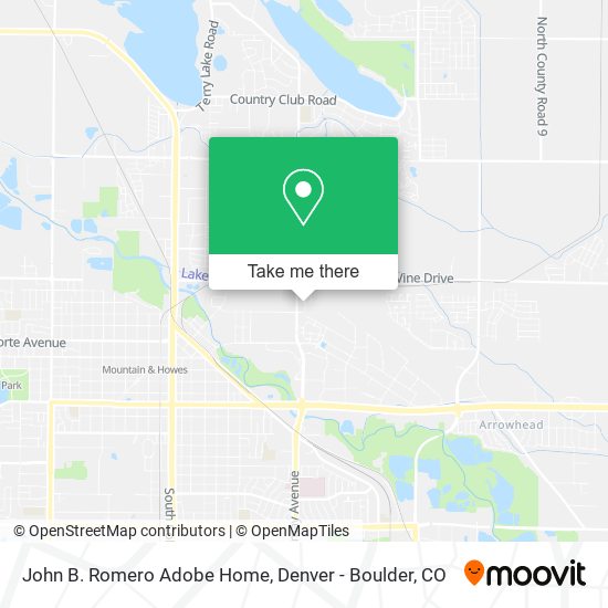 Mapa de John B. Romero Adobe Home