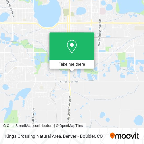 Mapa de Kings Crossing Natural Area